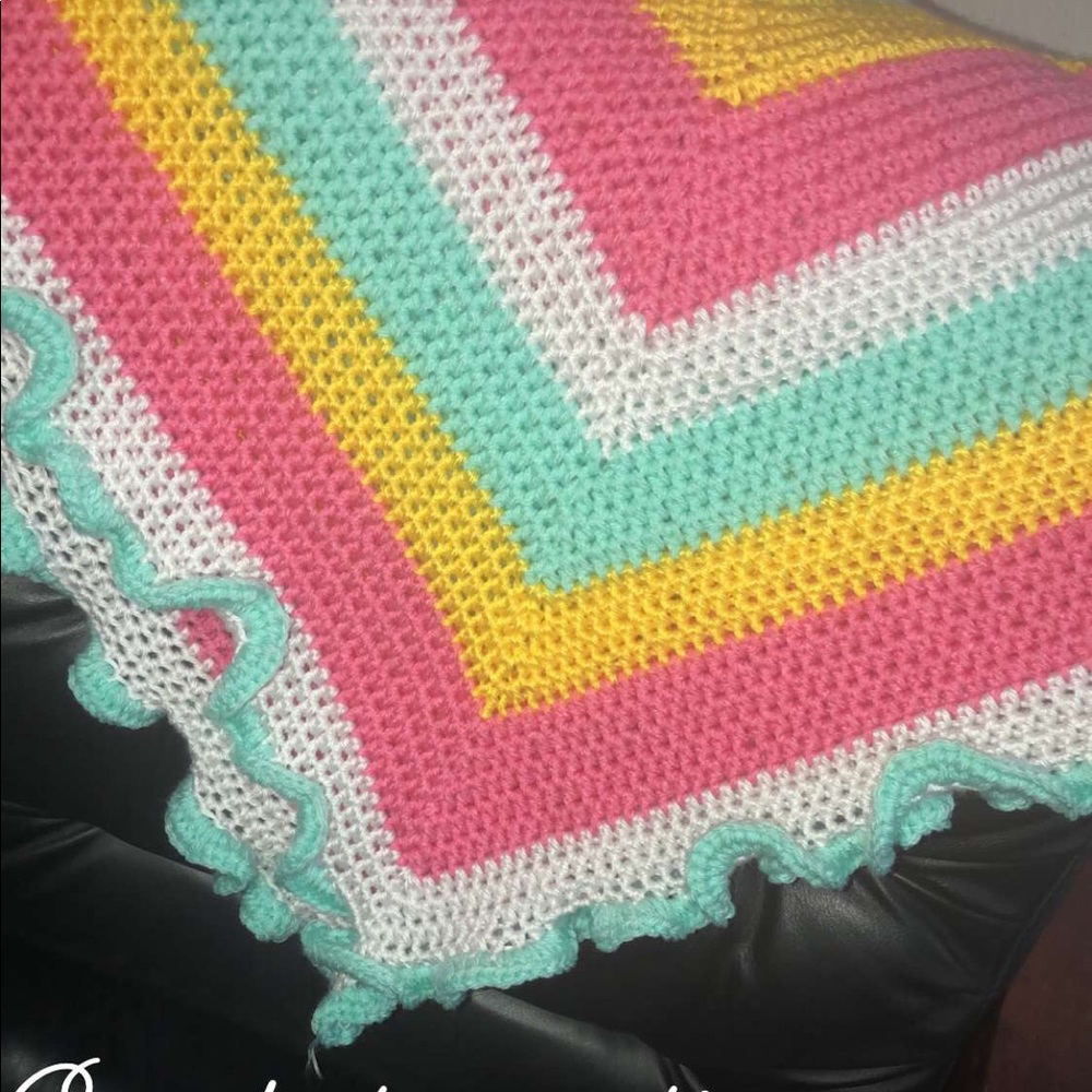 Handmade crochet baby blankets